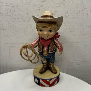 Disney Cowboy Action Figure with Red Scarf and Blue Jeans